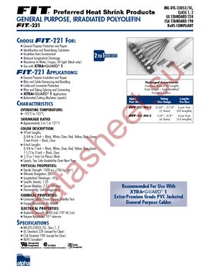 FIT221 1  4' CLEAR datasheet  